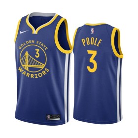 Camiseta Hombre NBA Golden State Warriors Poole 3 2022-23 Jordan Nike Icon Edition Royal Swingman